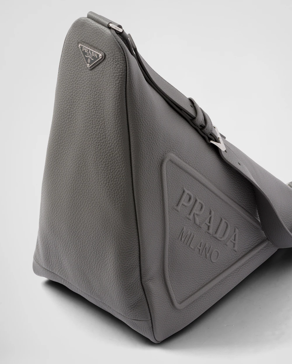 Large leather Prada Triangle bag